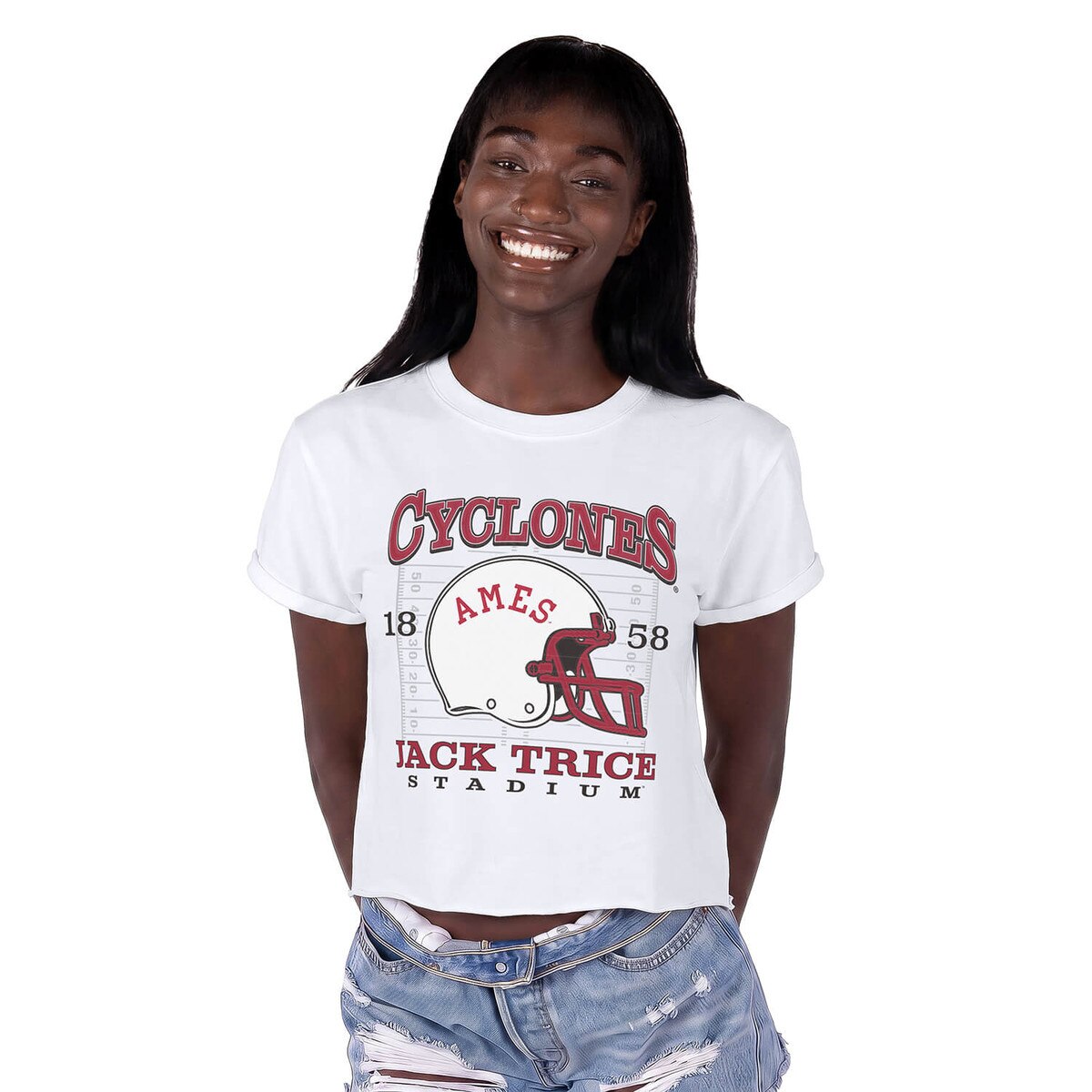 ZooZatz Women's Ames White 26 Short Sleeve T-Shirt vendor image
